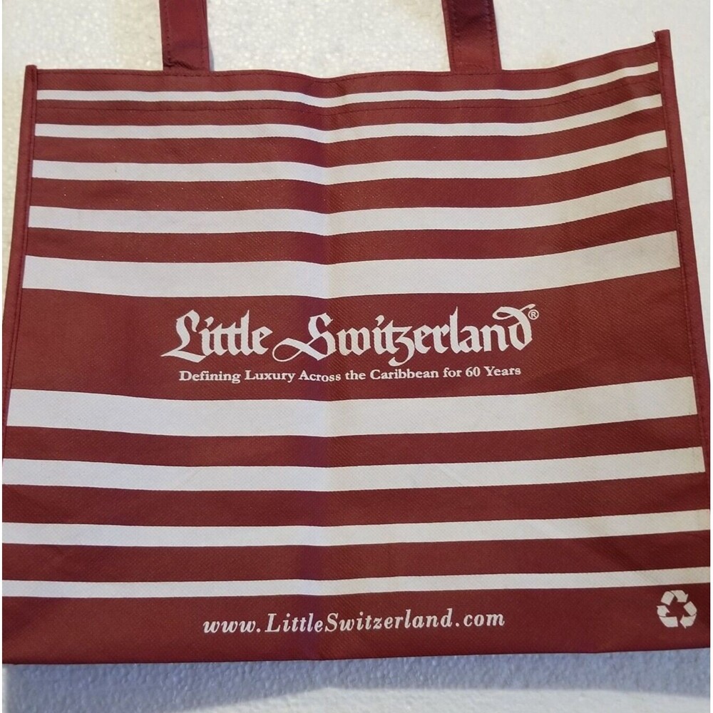 Reusable Tote Bag  Defining Caribbean Luxury Striped Little Switzerland
